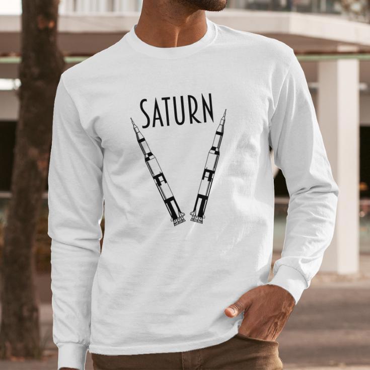 Apollo 11 Saturn V Moon Rockets Shirt Long Sleeve T-Shirt Gifts for Him