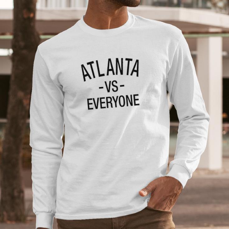 Atlanta Vs Everyone Sports Fan Graphic Ringer Long Sleeve T-Shirt Gifts for Him