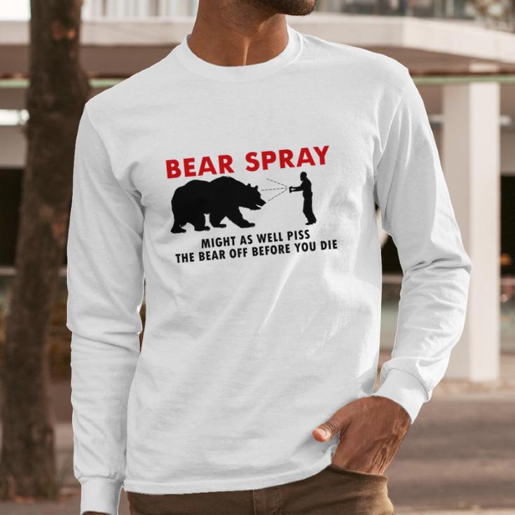 Bear Spray Long Sleeve T-Shirt Gifts for Him