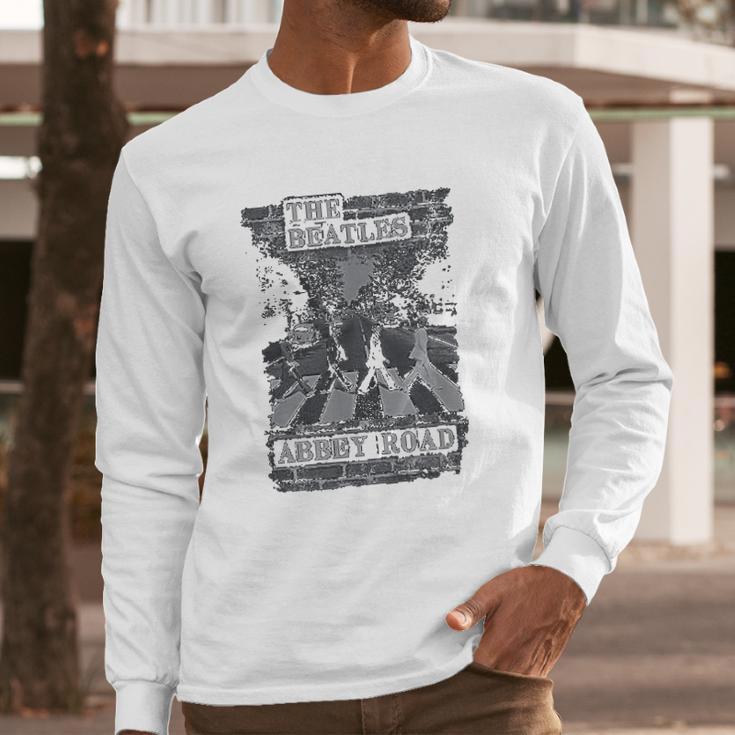 The Beatles Brick Wall Long Sleeve T-Shirt Gifts for Him