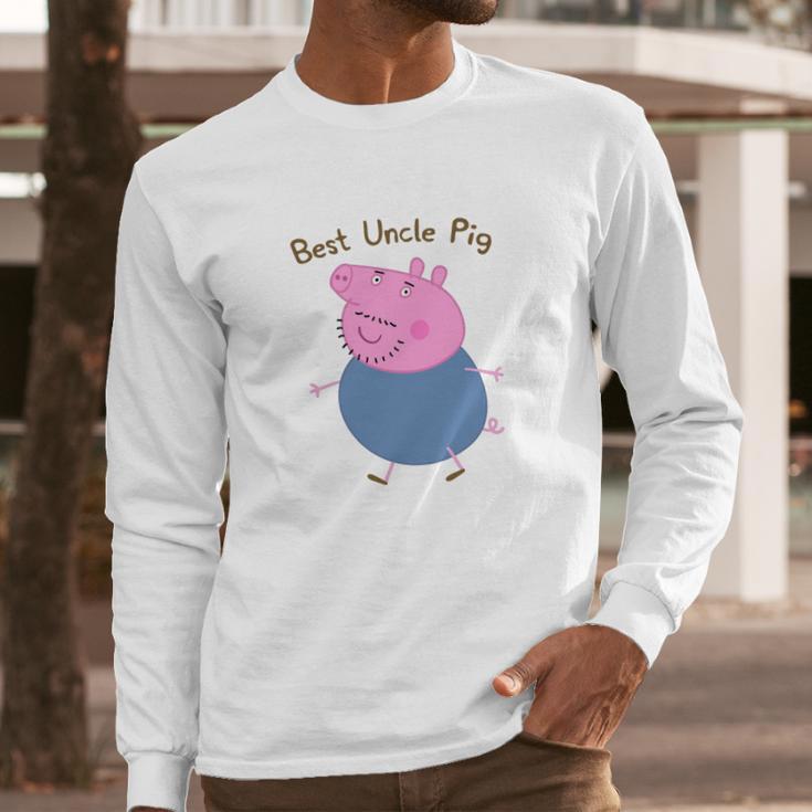 Best Uncle Pig Uncle Pig Peppa Pig Long Sleeve T-Shirt Gifts for Him