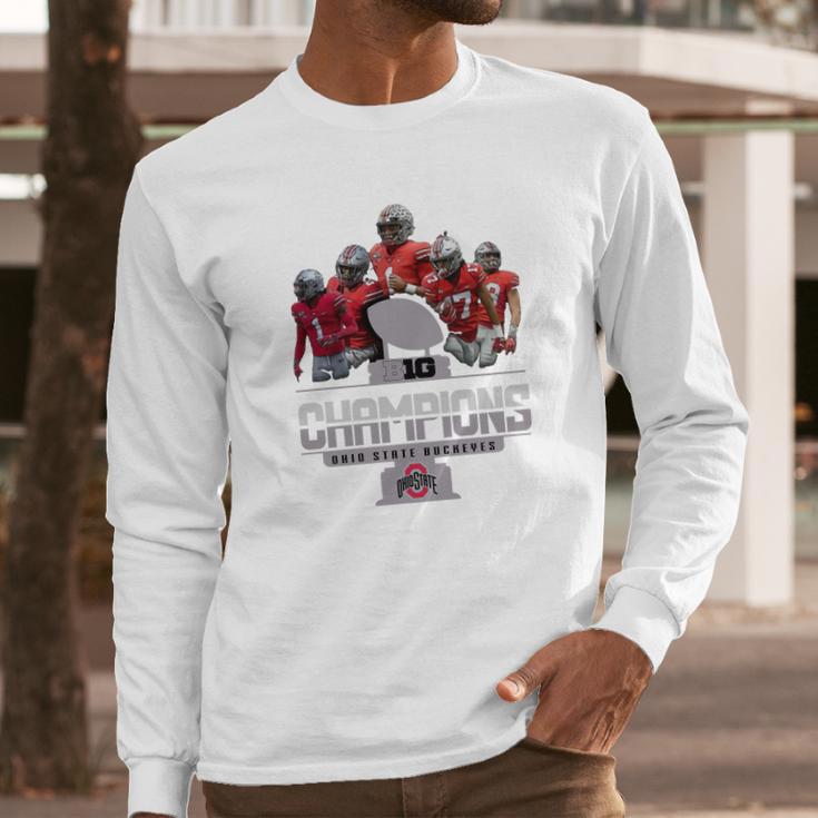 Big 2019 Big Ten Football Champions Ohio State Buckeyes Shirt Long Sleeve T-Shirt Gifts for Him