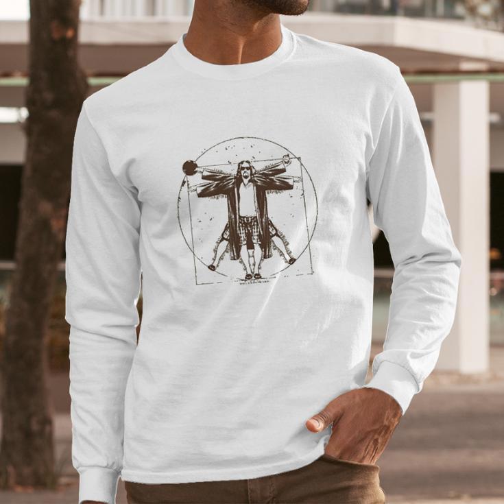 The Big Lebowski Vitruvian Long Sleeve T-Shirt Gifts for Him