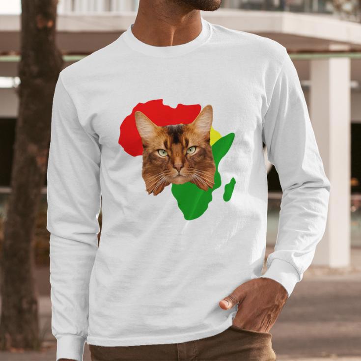 Black History Month African Map Somali Gift For Pet Lovers Proud Black Long Sleeve T-Shirt Gifts for Him