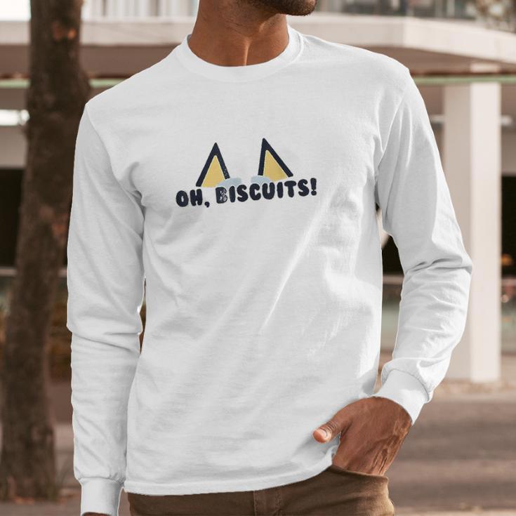 Bluey Oh Biscuits Long Sleeve T-Shirt Gifts for Him