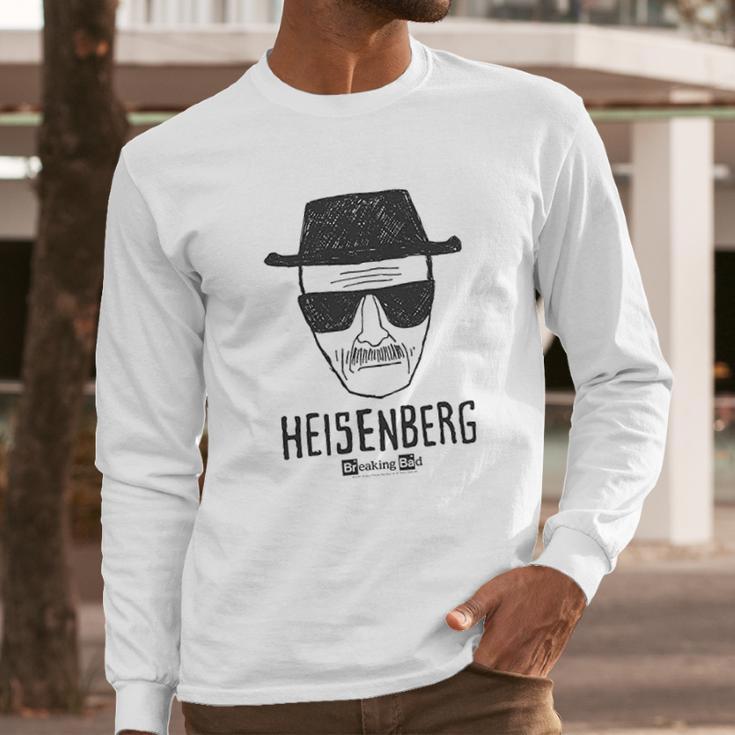 Breaking Bad Hand Drawn Heisenberg Long Sleeve T-Shirt Gifts for Him