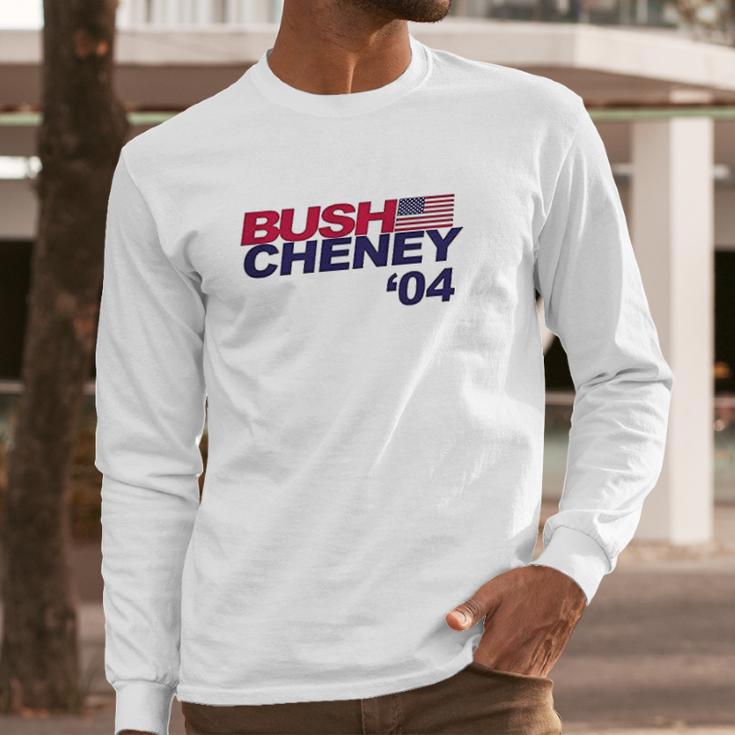 Bush Cheney White Long Sleeve T-Shirt Gifts for Him