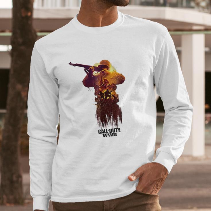 Call Of Duty Wwii War Zone Front Line Long Sleeve T-Shirt Gifts for Him