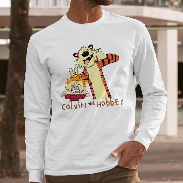 Calvin And Hobbes Long Sleeve T-Shirt Gifts for Him