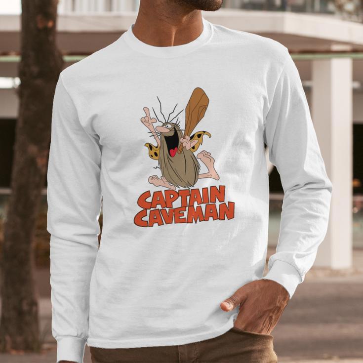 Captain Caveman Long Sleeve T-Shirt Gifts for Him