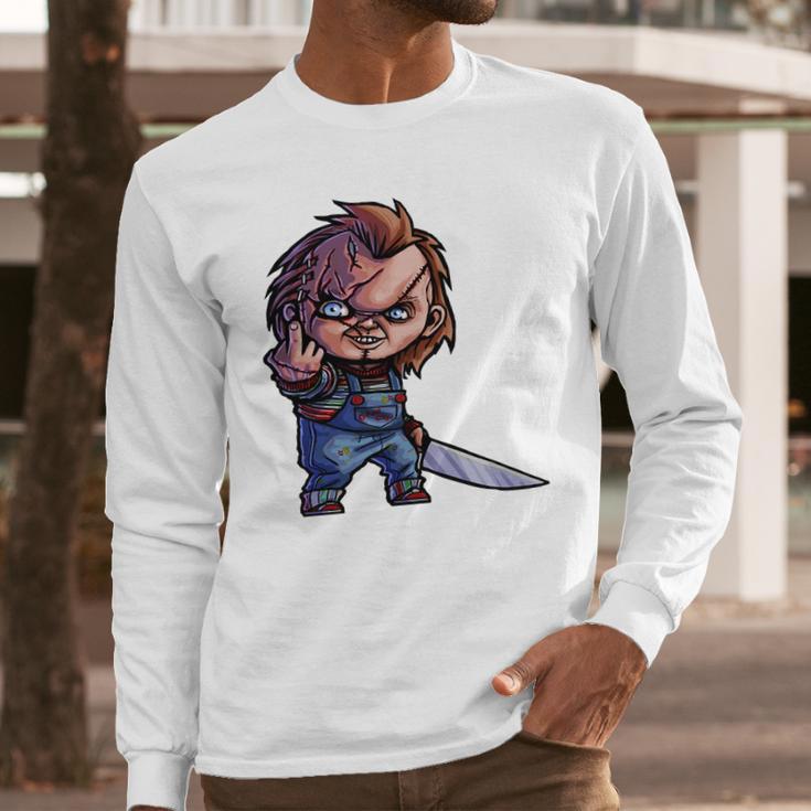 Chucky Middle Finger Long Sleeve T-Shirt Gifts for Him