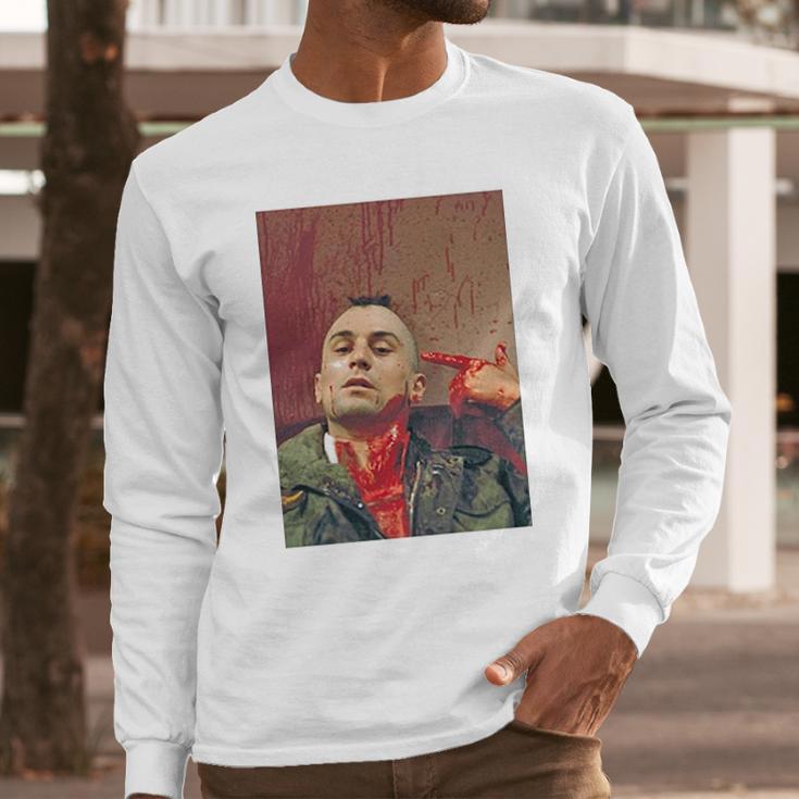 Classic 70S Movie Taxi Driver Travis Bickle Blood Soaked Cool Movie Long Sleeve T-Shirt Gifts for Him