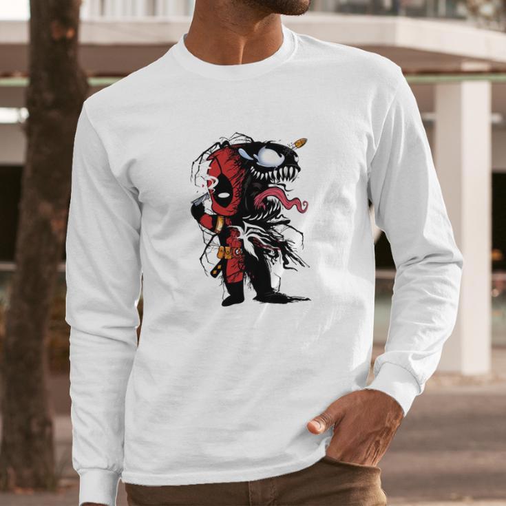 Deadpool Venom Long Sleeve T-Shirt Gifts for Him