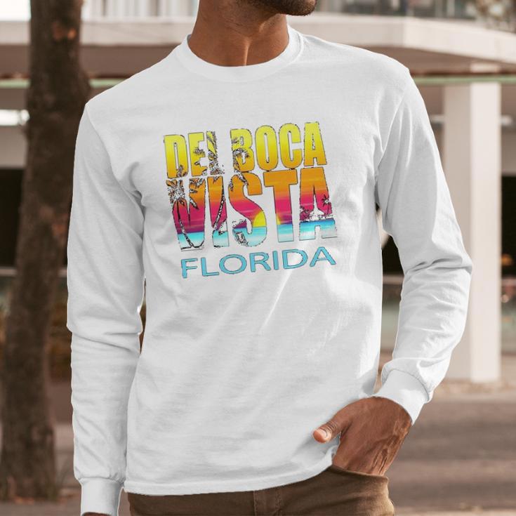 Del Boca Vista Vintage Retro Long Sleeve T-Shirt Gifts for Him