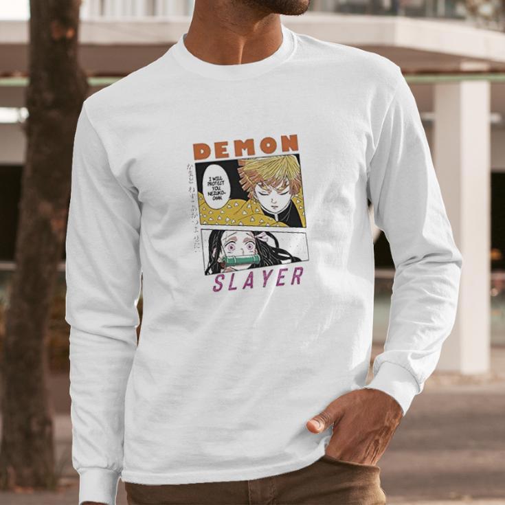 Demon Slayer Comic Long Sleeve T-Shirt Gifts for Him