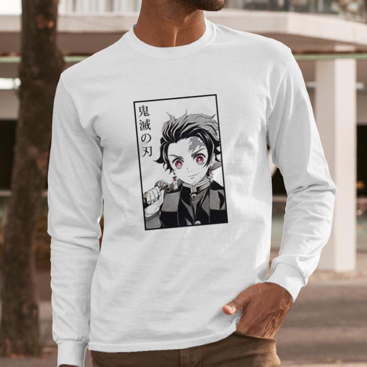 Demon Slayer Tanjiro Kamado And Nezuko Kamado Long Sleeve T-Shirt Gifts for Him