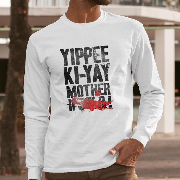 Die Hard Yippee Ki Yay Quote Long Sleeve T-Shirt Gifts for Him