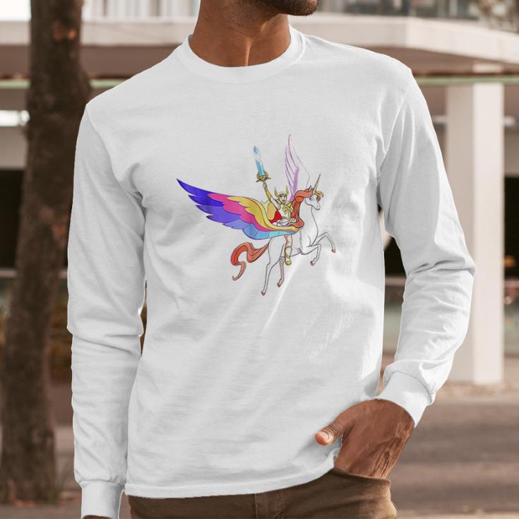 Dreamworks She-Ra And Swift Wind Long Sleeve T-Shirt Gifts for Him