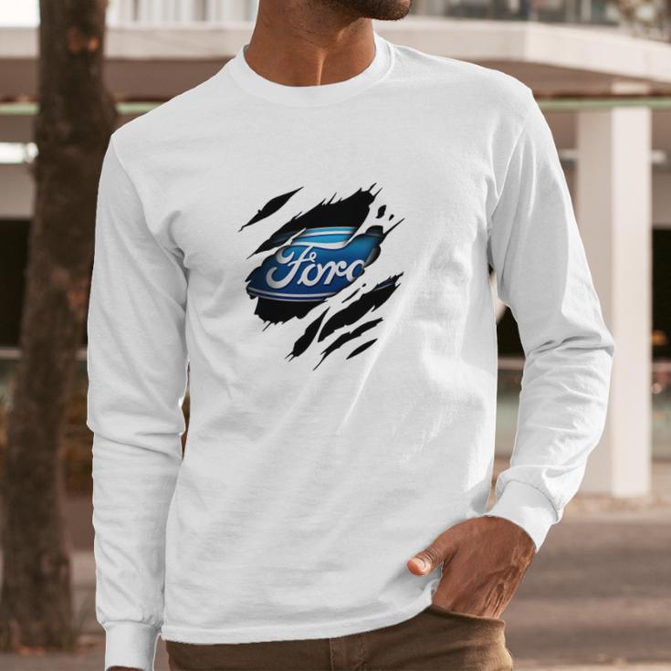 Ford Go Further Long Sleeve T-Shirt Gifts for Him