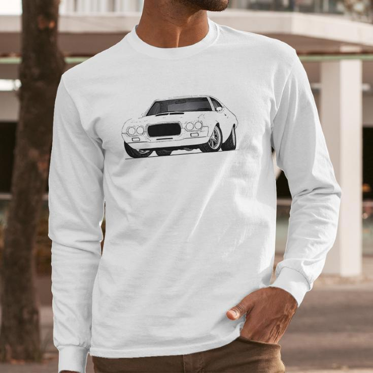 Ford Torino 1972 White Car Long Sleeve T-Shirt Gifts for Him