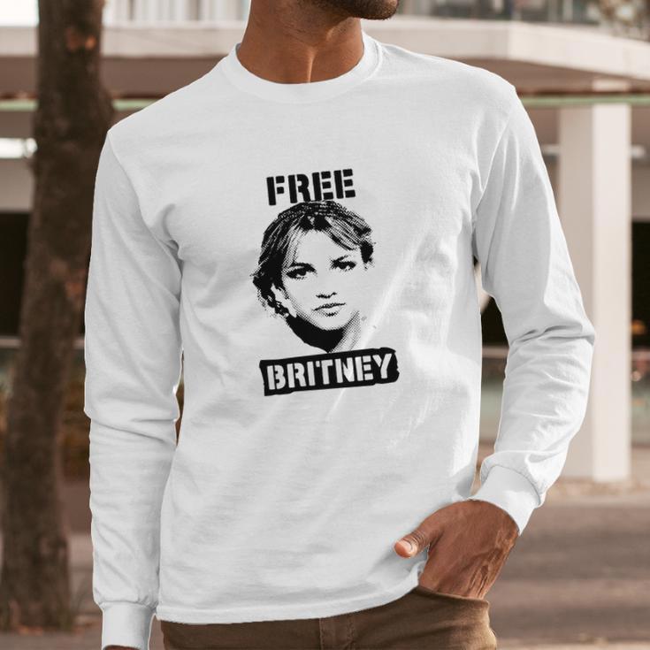 Free Britney Basic Design Long Sleeve T-Shirt Gifts for Him