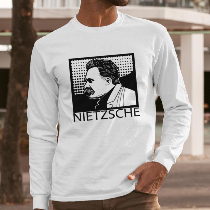 Friedrich Nietzsche T-Shirt Philosopher Philosophy Tee Long Sleeve T-Shirt Gifts for Him