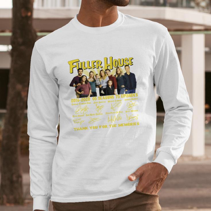 Fuller House 2016 2020 5 Seasons 75 Episodes Signatures Long Sleeve T-Shirt Gifts for Him