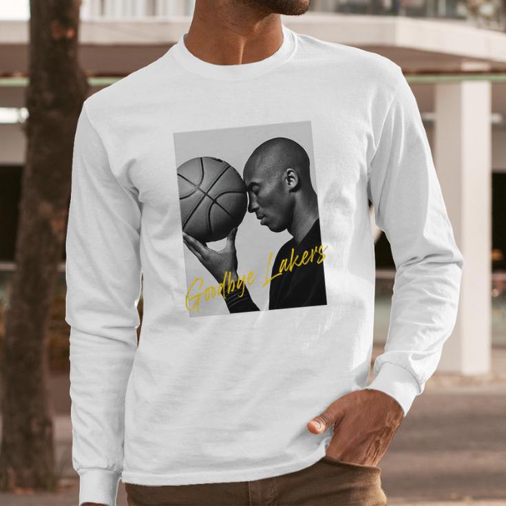 Good Bye Lakers Kobe Bryant Mono Art Long Sleeve T-Shirt Gifts for Him