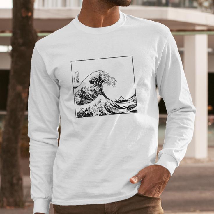 The Great Wave Off Kanagawa Long Sleeve T-Shirt Gifts for Him