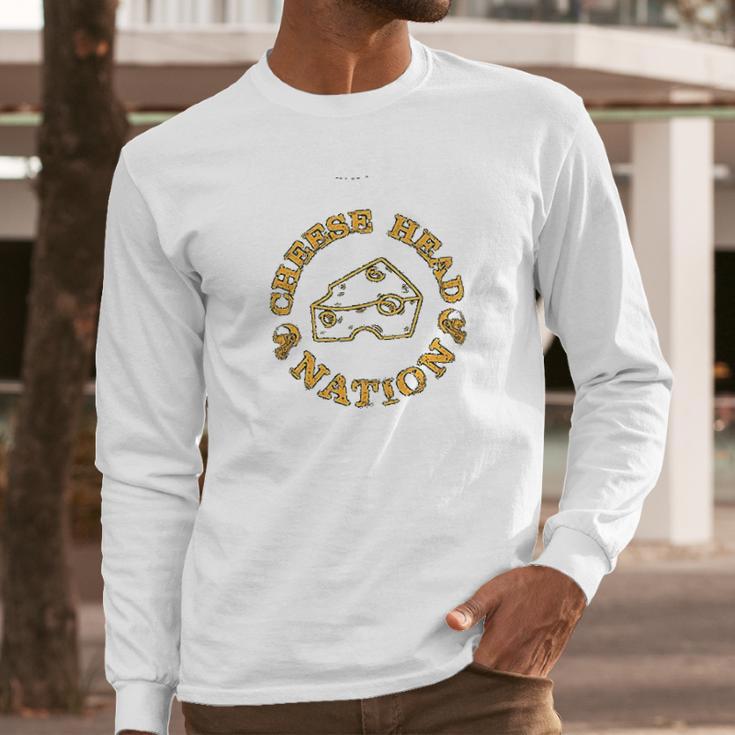 Green Bay Football Fans Cheese Head Nation Classic Long Sleeve T-Shirt Gifts for Him