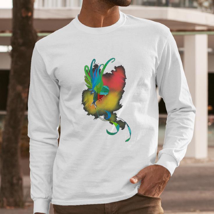 Guatemala Quetzal Antigua Tikal Peten Coban Maya Guate Long Sleeve T-Shirt Gifts for Him