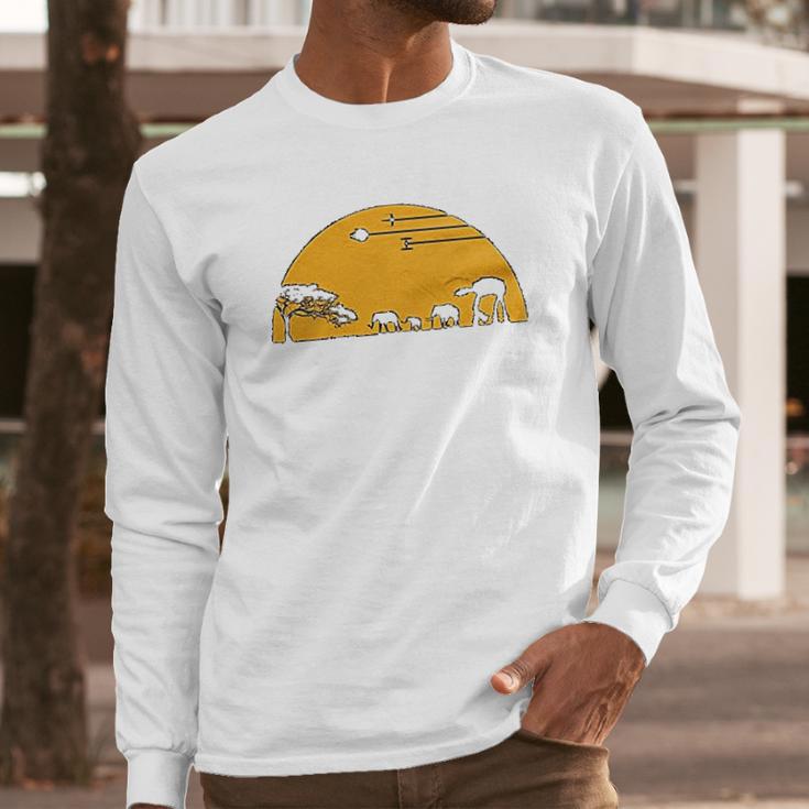 Guerrilla Tees At-At Movie Long Sleeve T-Shirt Gifts for Him