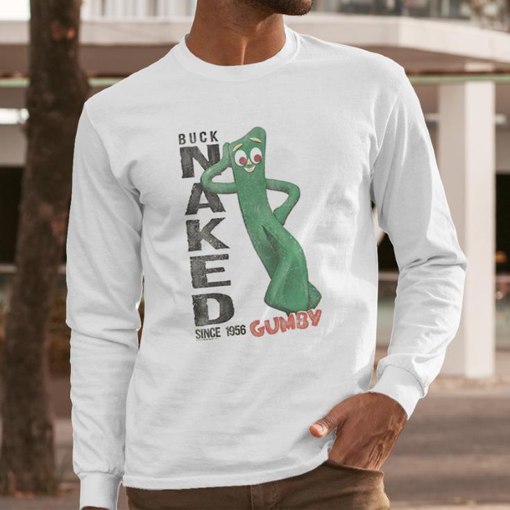 Gumby Buck Nakd Long Sleeve T-Shirt Gifts for Him