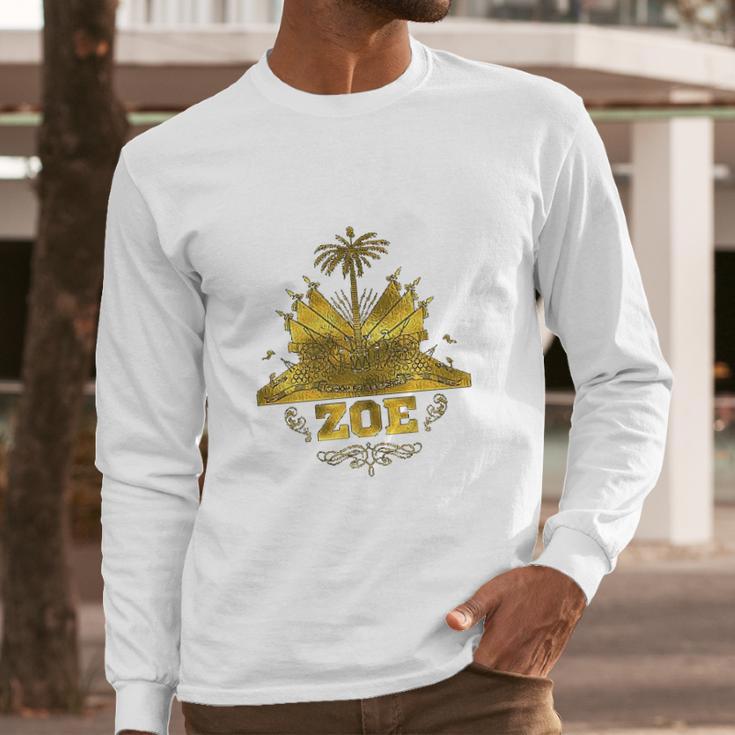 Haitian Zoe Haiti Clothes Long Sleeve T-Shirt Gifts for Him