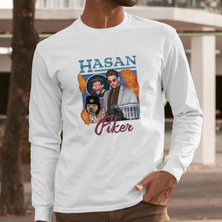 Hasanabi Piker Merchs Long Sleeve T-Shirt Gifts for Him