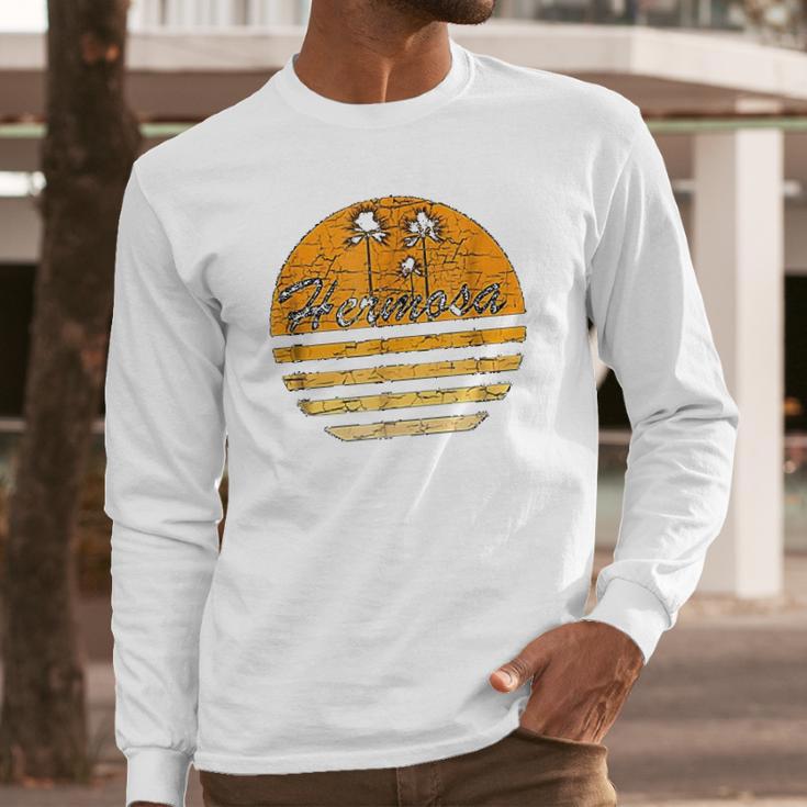 Hermosa Ca Vintage Retro 70S Throwback Surf Long Sleeve T-Shirt Gifts for Him