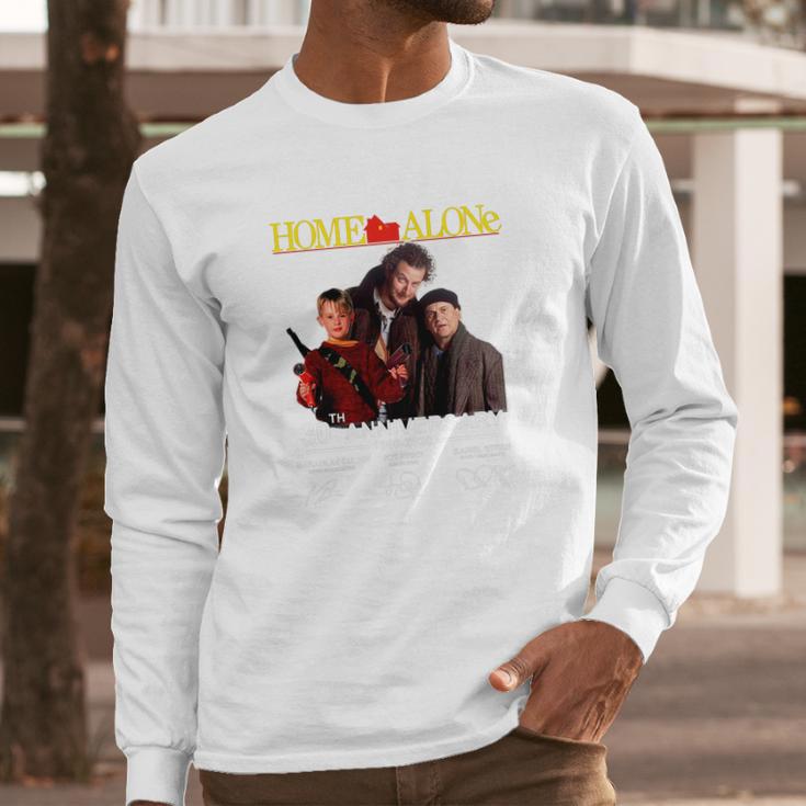 Home Alone 30Th Anniversary 1990-2020 Signature Shirt Long Sleeve T-Shirt Gifts for Him