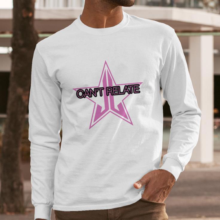 Jeffree Star Logo Cant Relate Long Sleeve T-Shirt Gifts for Him