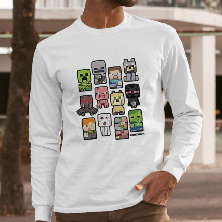 Jinx Minecraft Bobble Mobs Roll Long Sleeve T-Shirt Gifts for Him