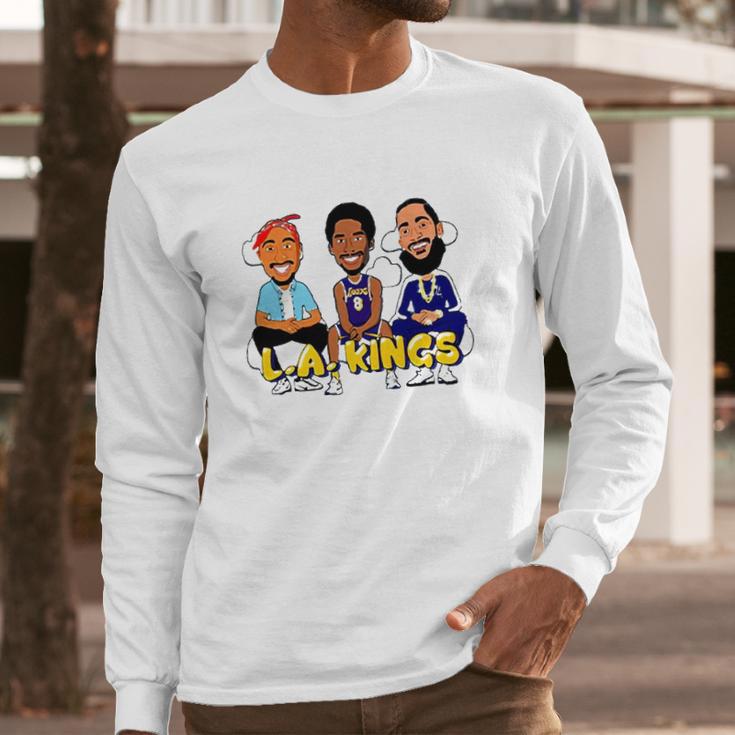 Kb Nipsey Pac La Legends Cartoon Artwork Long Sleeve T-Shirt Gifts for Him