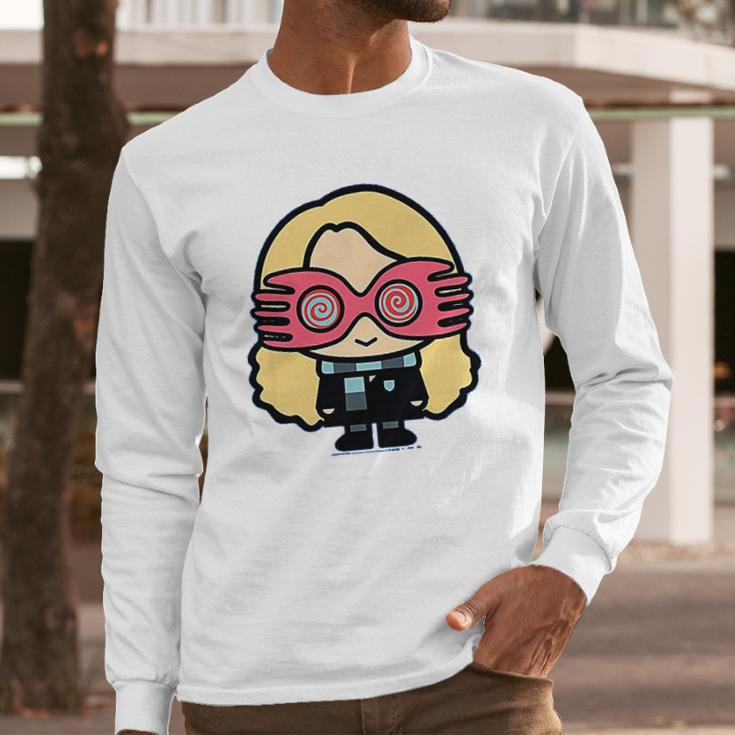 Kids Harry Potter Luna Lovegood Cute Cartoon Style Portrait Long Sleeve T-Shirt Gifts for Him