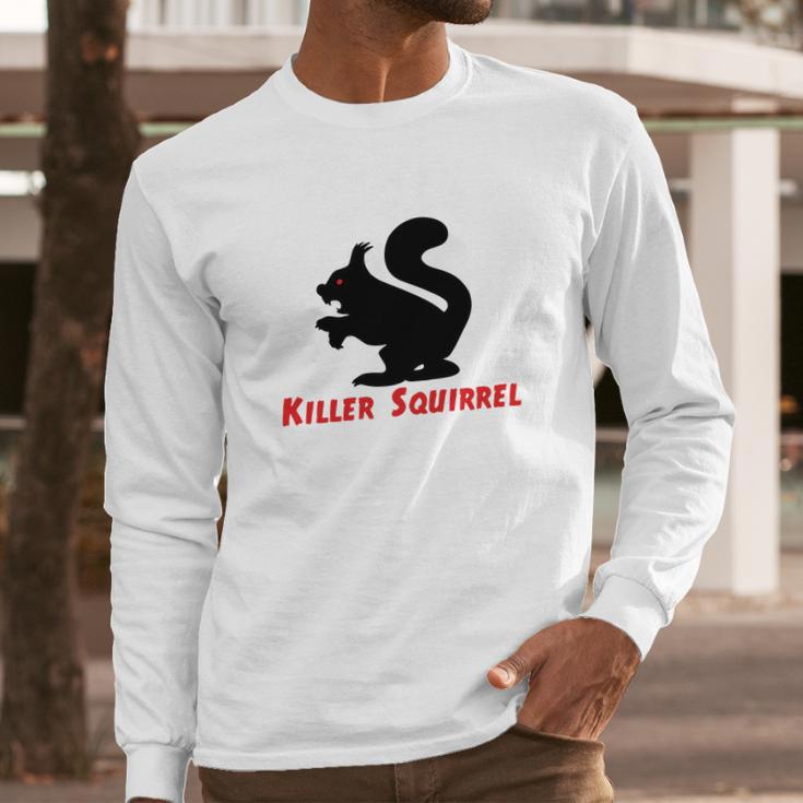 Killer Squirrel T-Shirts - Mens T-Shirt By American Apparel Long Sleeve T-Shirt Gifts for Him