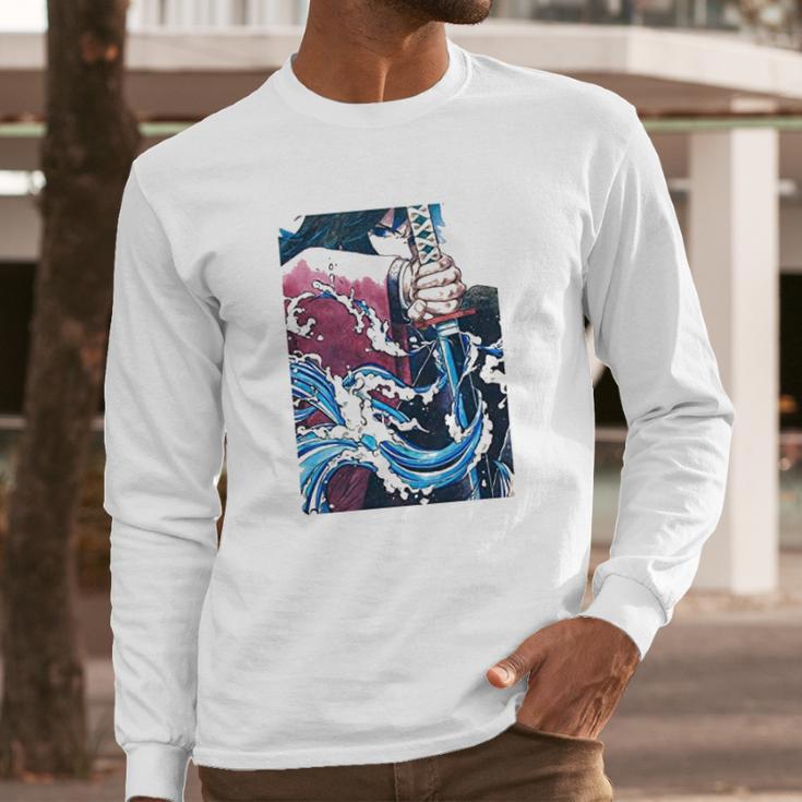 Kimetsu No Yaiba Demon Slayer Long Sleeve T-Shirt Gifts for Him