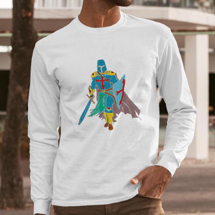 Knight Crusader Crusades Templar Gift Graphic Long Sleeve T-Shirt Gifts for Him