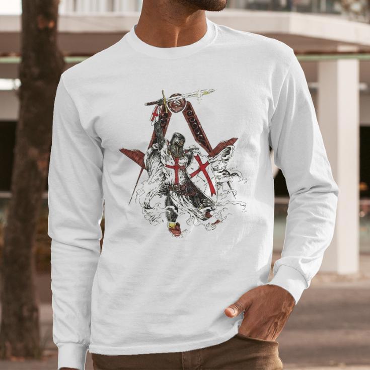 Knights Templar And Freemason Long Sleeve T-Shirt Gifts for Him