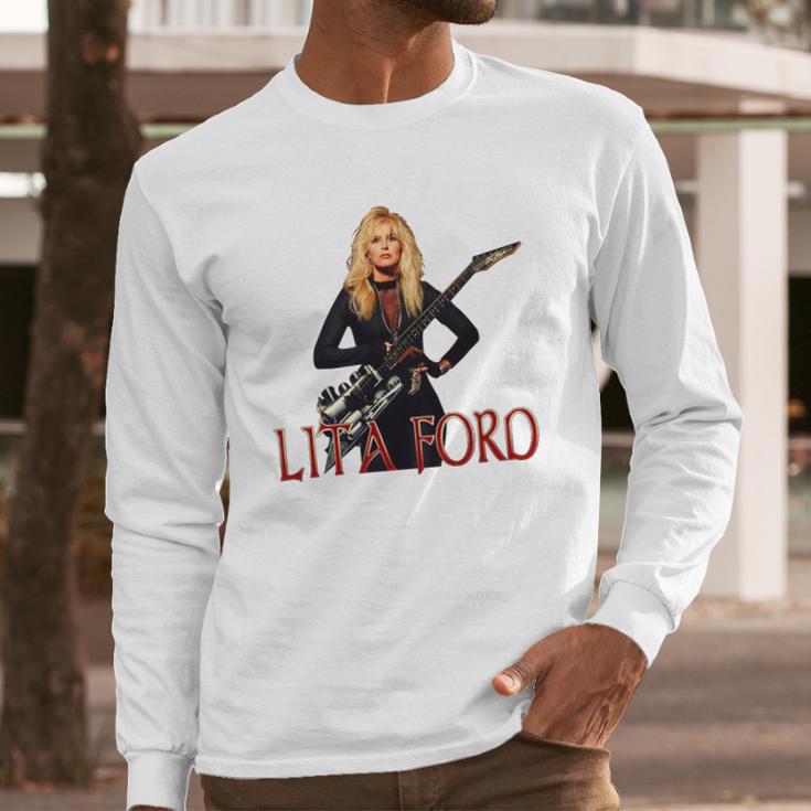 Lita Ford Tshirt Long Sleeve T-Shirt Gifts for Him