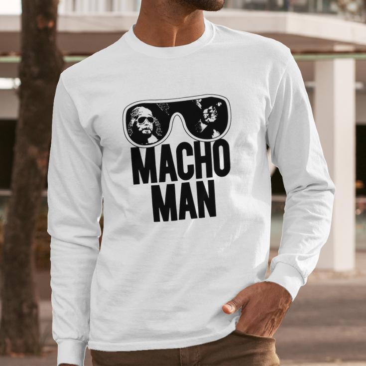 Macho Man Wrestler Ooold School Purple Long Sleeve T-Shirt Gifts for Him