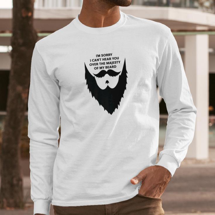 Majestic Beard Funny Beard Mustache Owners Long Sleeve T-Shirt Gifts for Him