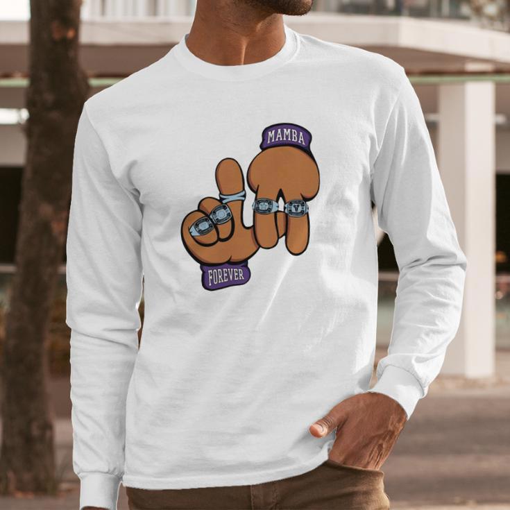 Mamba Day X Puppet La Hands Forever Mamba Long Sleeve T-Shirt Gifts for Him