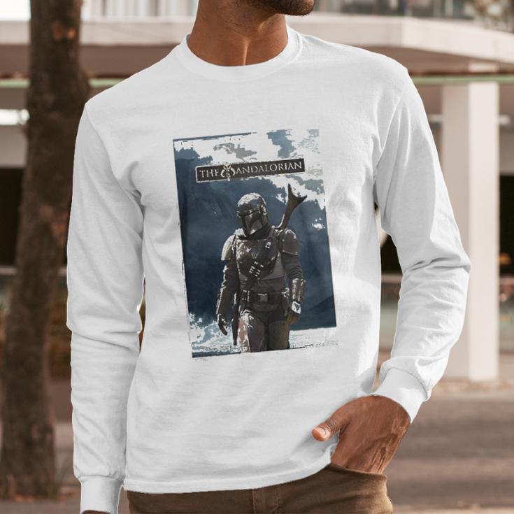 The Mandalorian Character Long Sleeve T-Shirt Gifts for Him